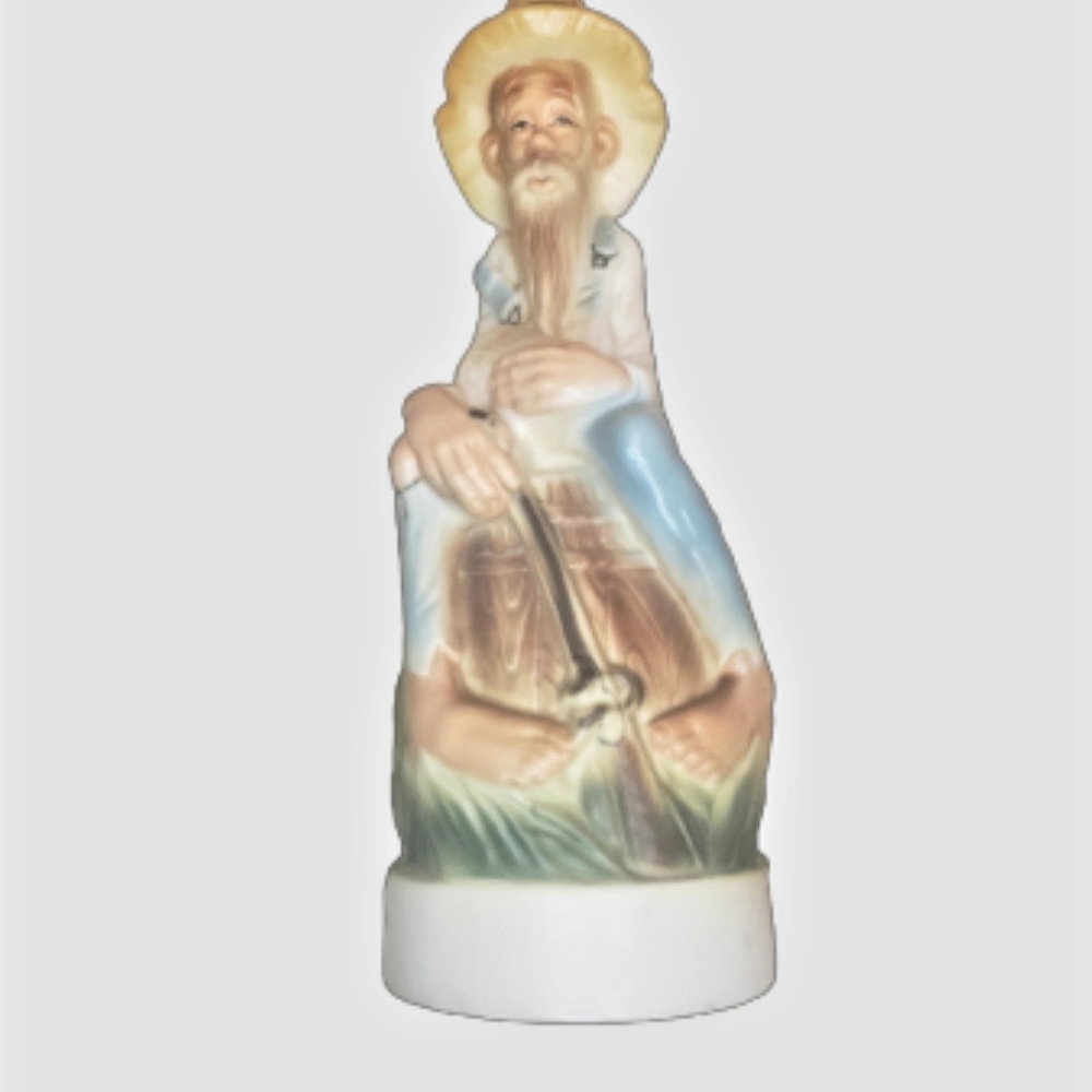 Vintage Porcelain Decanter Old Cabin Still Kentucky Straight Bourbon Whisky